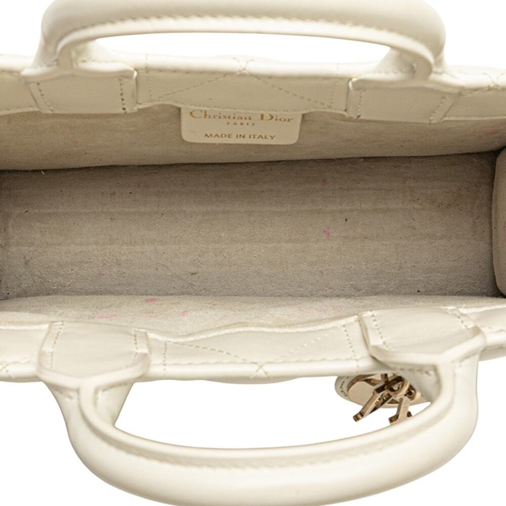 Dior Mini Calfskin Macrocannage Book Tote - Picture 4 of 10